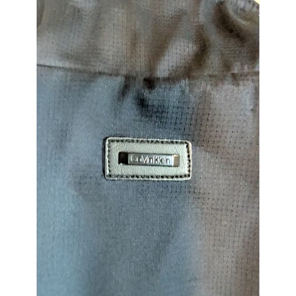 CALVIN KLEIN Men's M Navy Blue Bomber Flight Softshell Ripstop Jacket - Picture 8 of 9